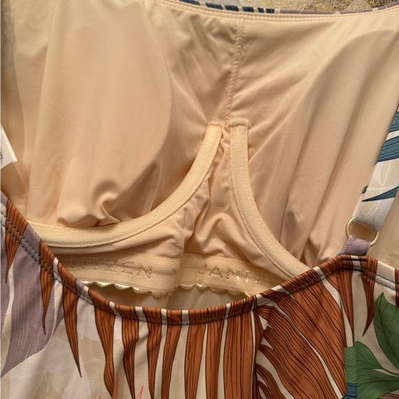 Jantzen Tummy Control Palm Palm Lingerie one-piece swimsuit - Picture 5 of 5